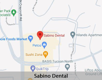 Map image for Invisalign in Tucson, AZ